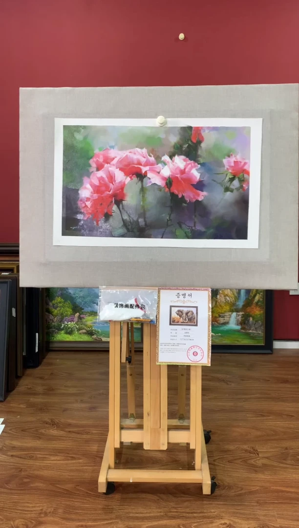 油画【86号】朝鲜原创手绘油画【功勋Ⅰ级画家丨孤品佳作】【顺丰包邮】