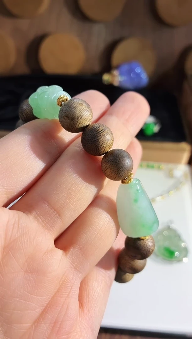 未镶嵌手链翡翠手串