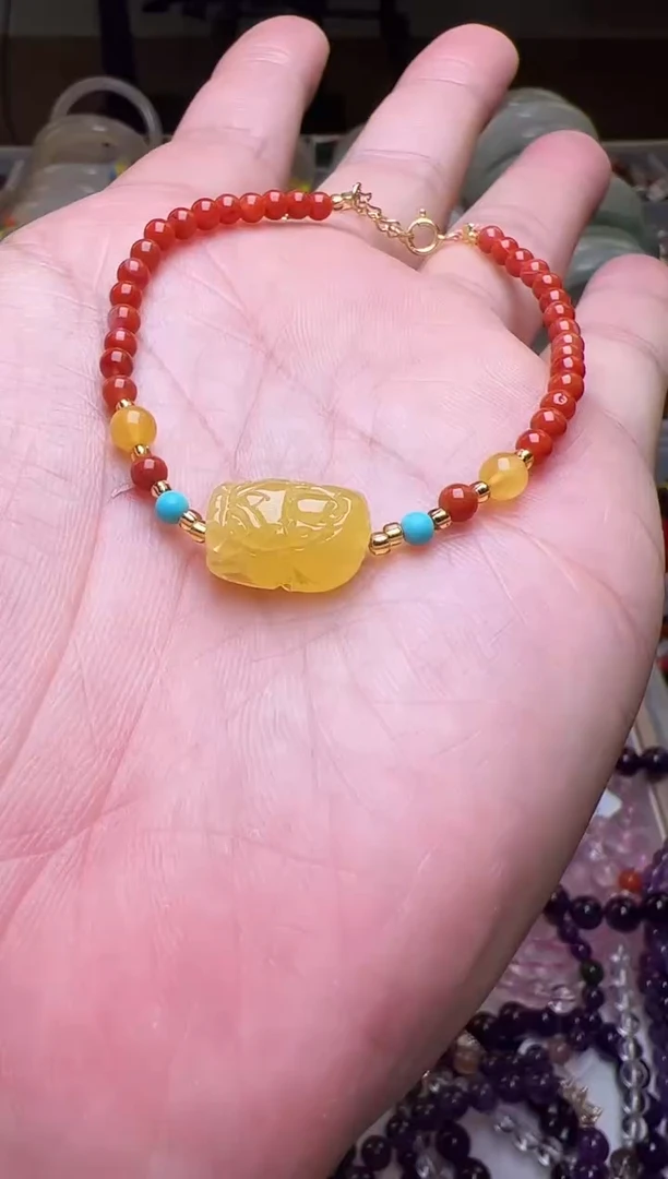 手链未镶嵌南红玛瑙南红小米珠手链