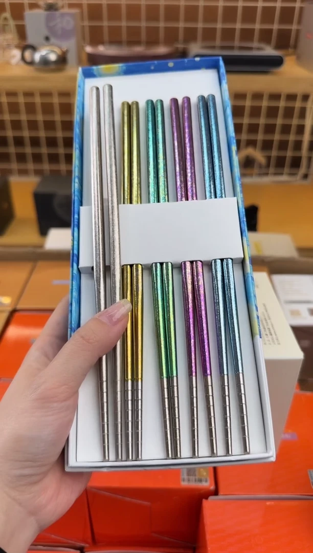 @@禾器纯钛五色筷子