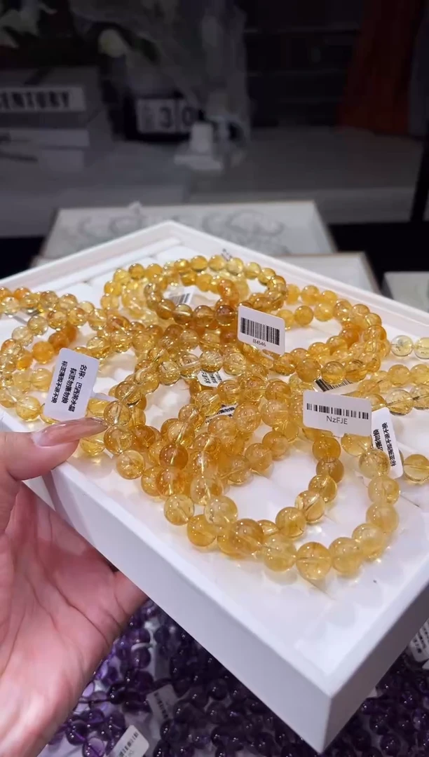 【闪购商品】水晶/未镶嵌巴西黄水晶10mm/多样性发一