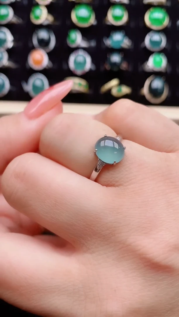 【闪购商品】翡翠戒指银S925镶嵌50805805