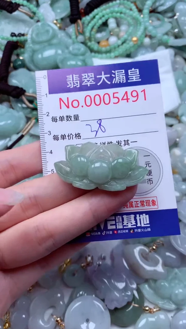 吊坠(不含链)未镶嵌翡翠5491