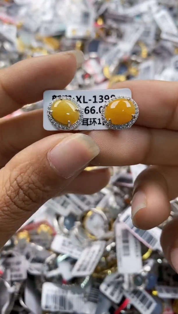 银S925镶嵌戒指翡翠6666----8