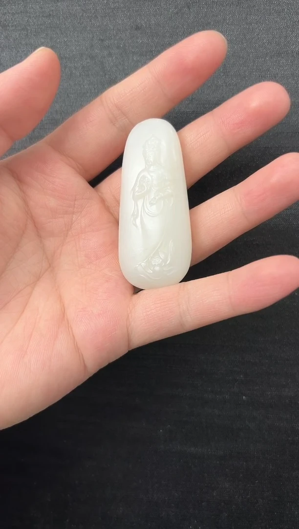 颈饰未镶嵌和田玉观音吊坠-590882