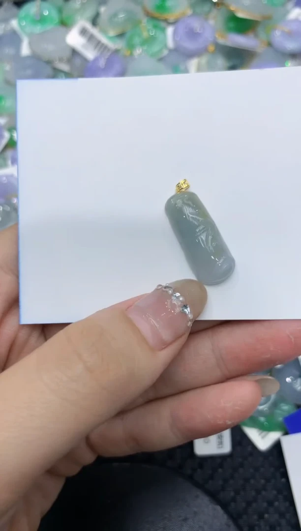 【闪购商品】翡翠颈饰18K金镶嵌222222222