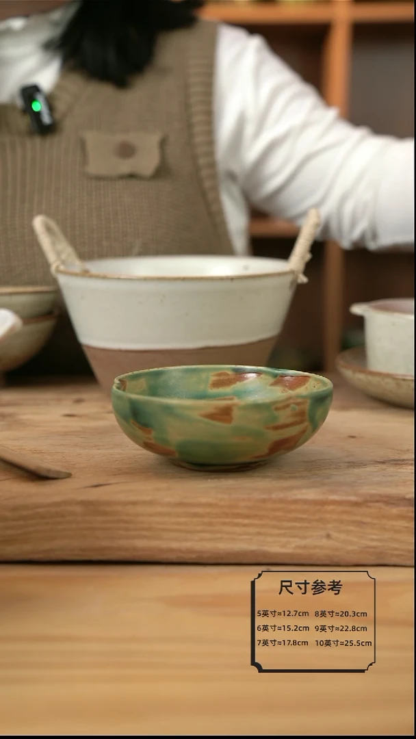 【闪购商品】黄绿色的花口米饭碗【壶