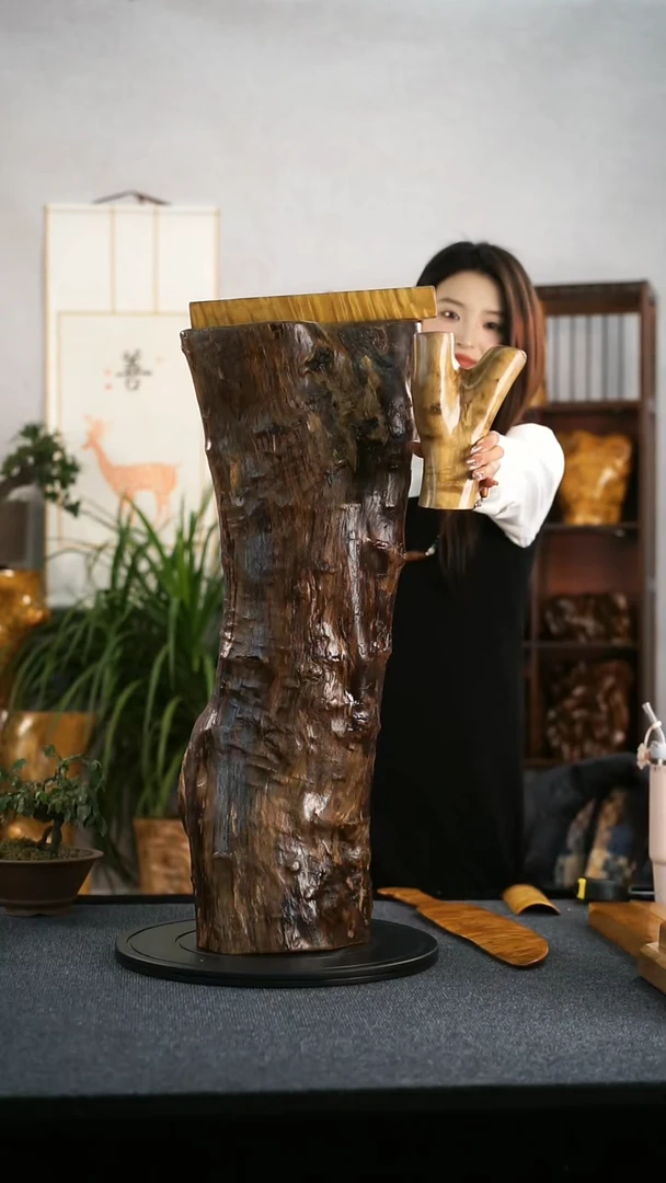 【闪购商品】金丝楠其他树杈摆件