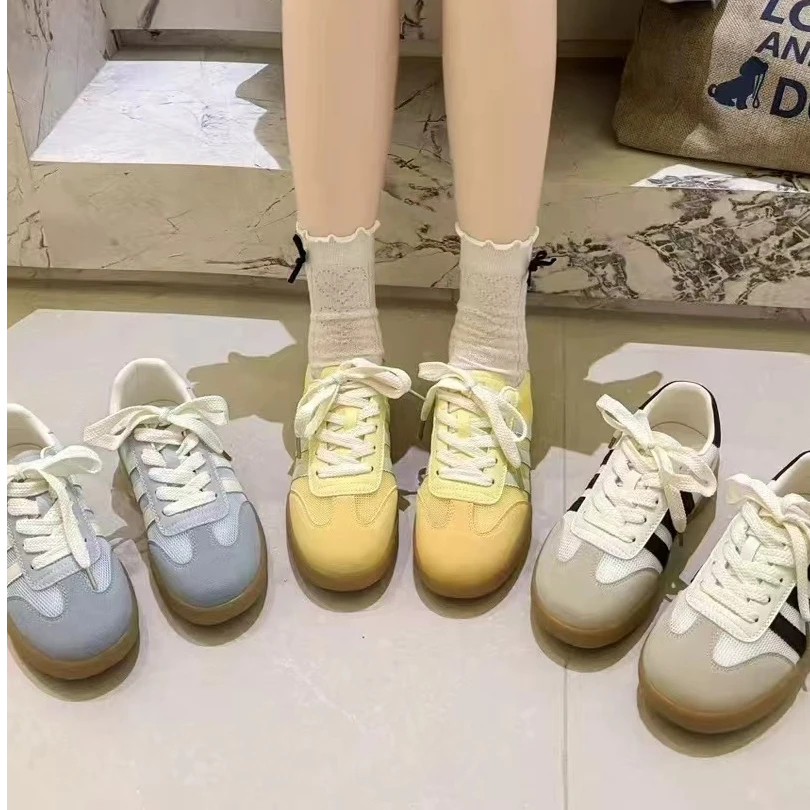 彩色经典百搭运动风条纹休闲德迅鞋60