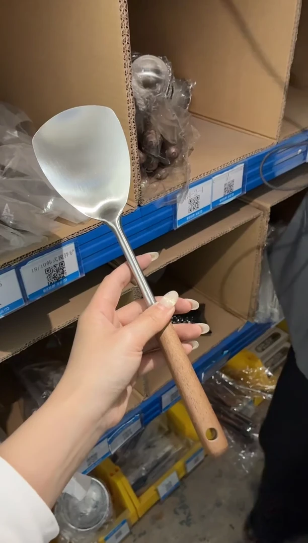 胡桃木锅铲 304不锈钢