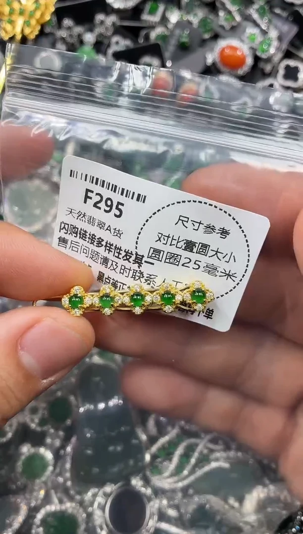 颈饰未镶嵌翡翠F295发夹