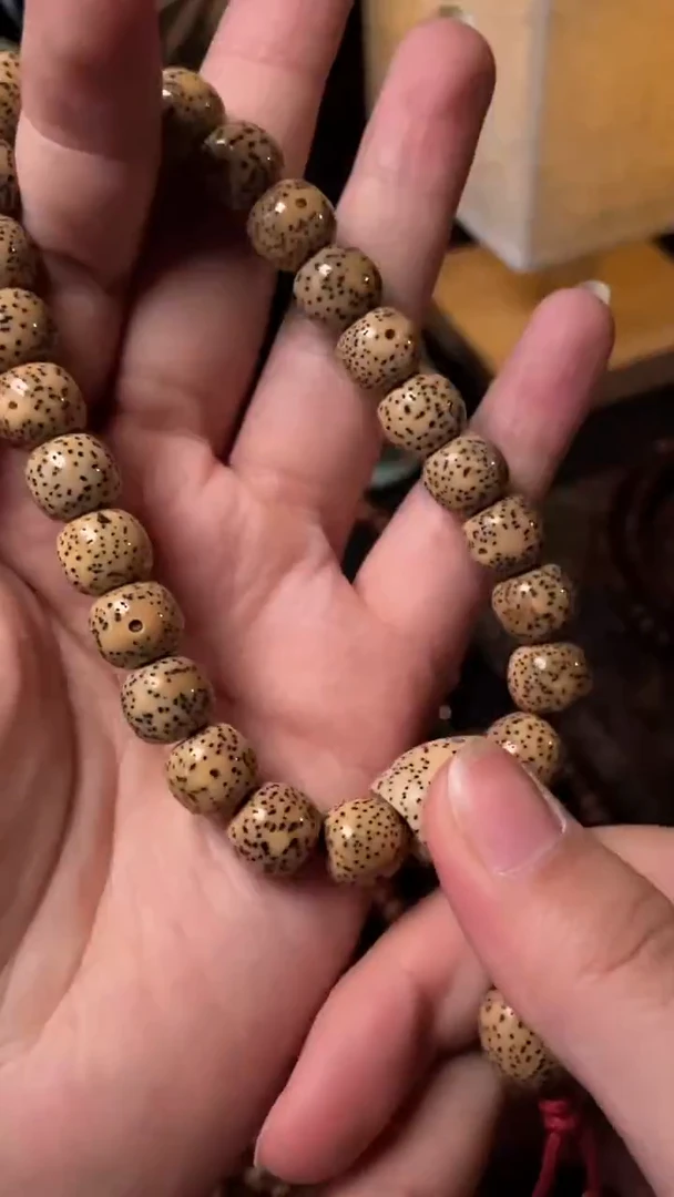 手串星月菩提精工级陈籽桶珠搭配星月三件套10*9手持