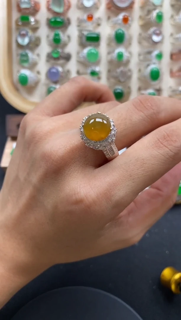 未镶嵌戒指翡翠缅甸天然a货翡翠