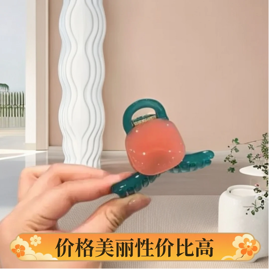 饰品夏季新款抓夹原创方糖鲨鱼夹发夹头饰发量中号夹子专用珍珠