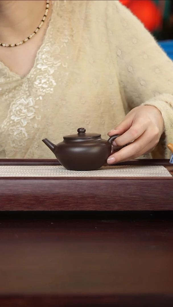 【闪购商品】紫砂壶132号TT紫泥明式水平170c