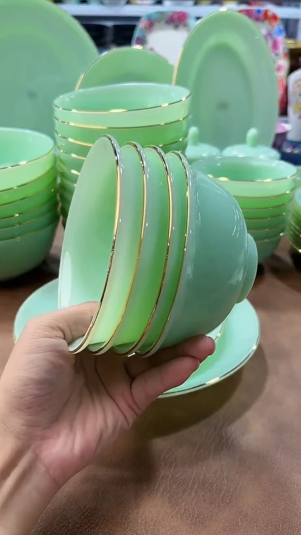 玉瓷4.5英寸饭碗4个景德镇餐具