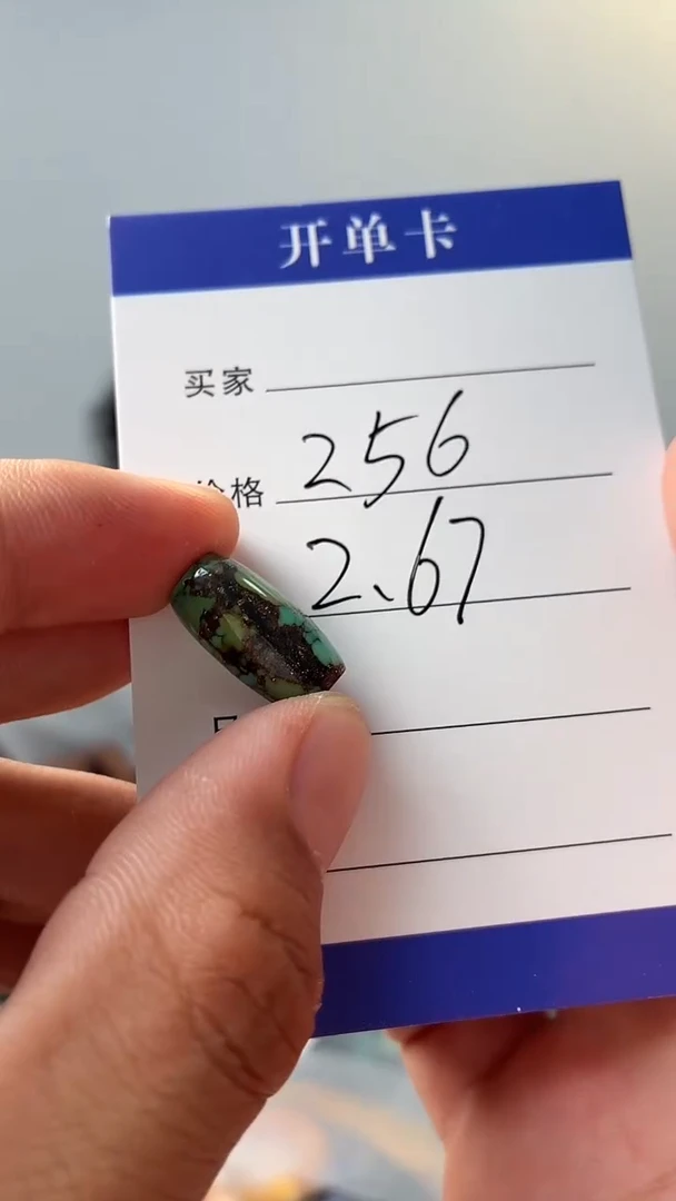 绿松石未镶嵌项链噶玛珠宝（无绳）