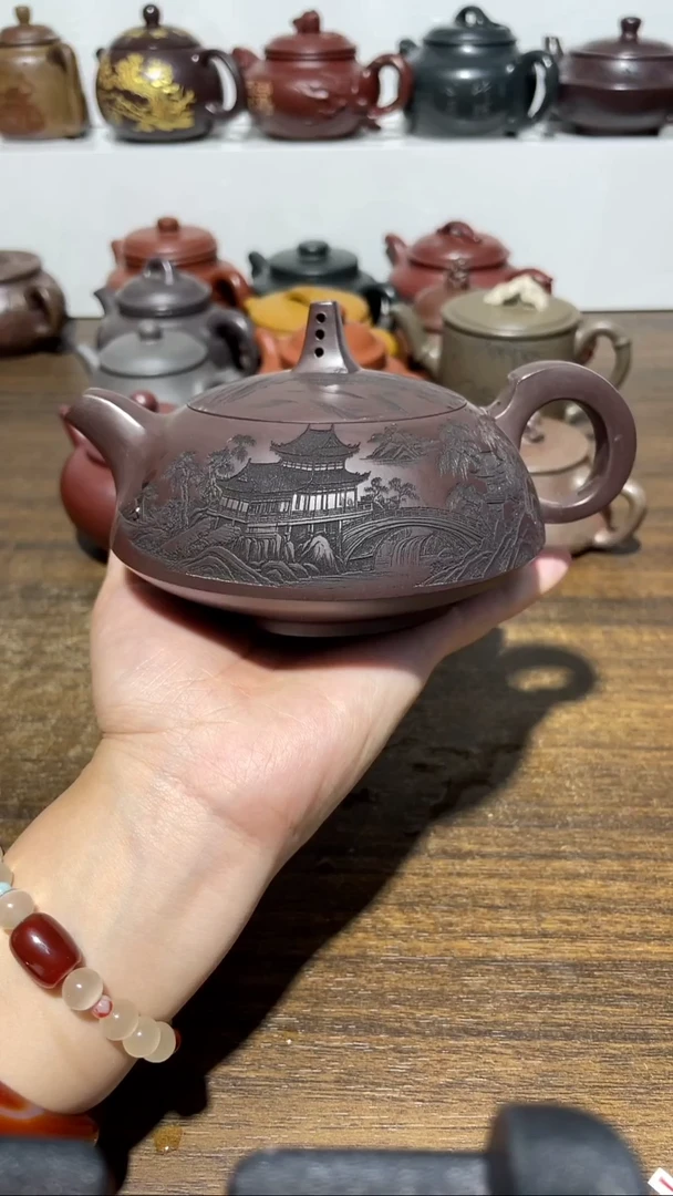 茶壶紫砂宜兴黄龙山原矿紫砂12