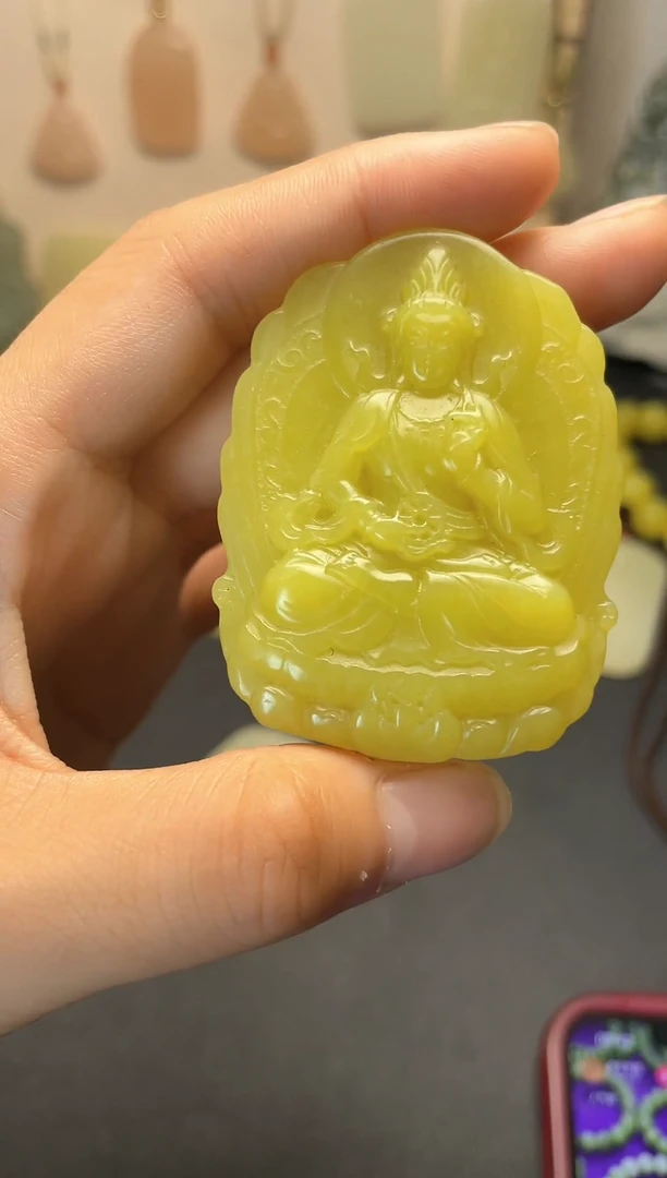 布?****哥绳新疆黄口黄玉牌