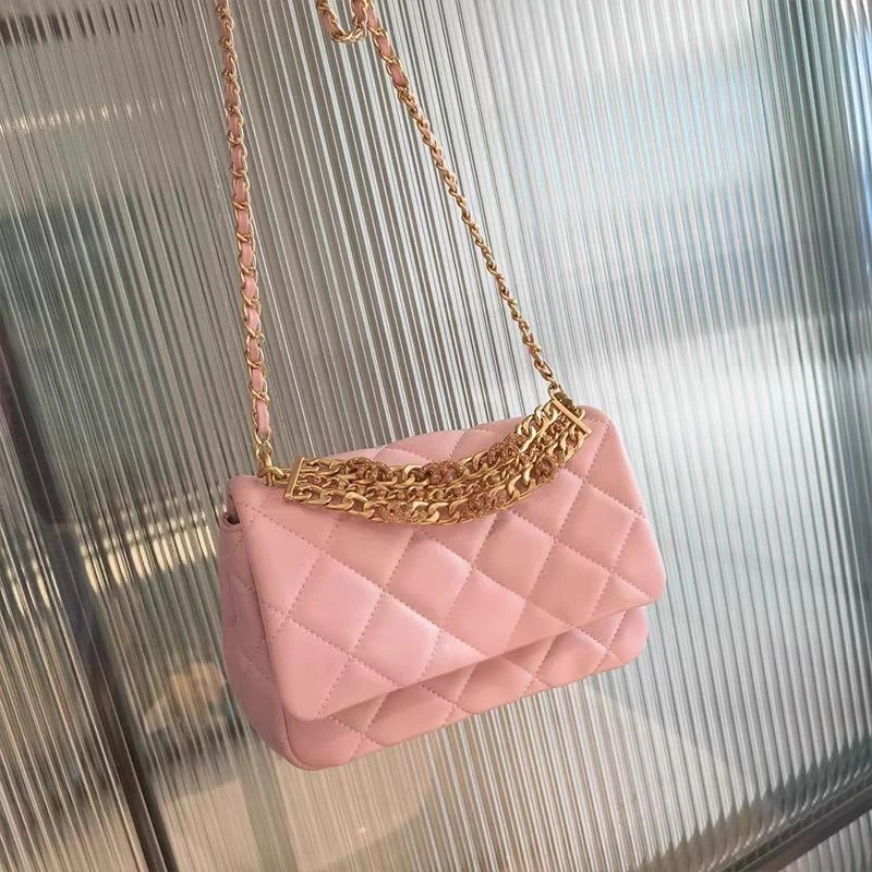 【Z#045】肩包小众单肩单肩包简约风斜跨包盖防脏植鞣格子褶皱