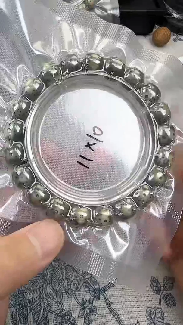 星月菩提手串36石玉料糯冰单圈12×11高透精工福利