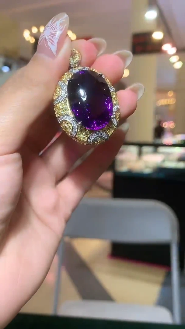 颈饰银S925镶嵌紫晶【宝石世家严选】