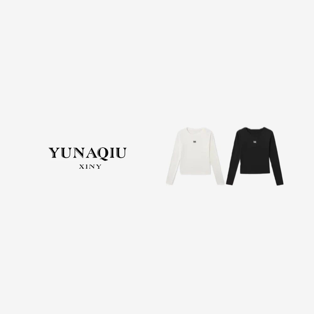 YUNAQIU-经典插肩袖修身版双色显瘦打底-11848