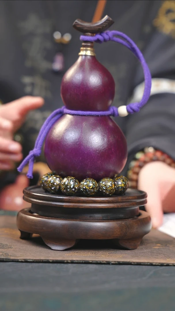 【闪购商品】YH157大漆酒葫芦不包手串及旋转底座