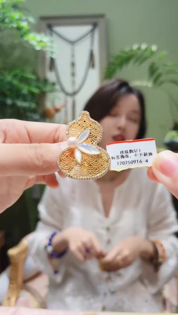 未镶嵌胸针淡水珍珠珍珠胸针T0916-4多样性发货