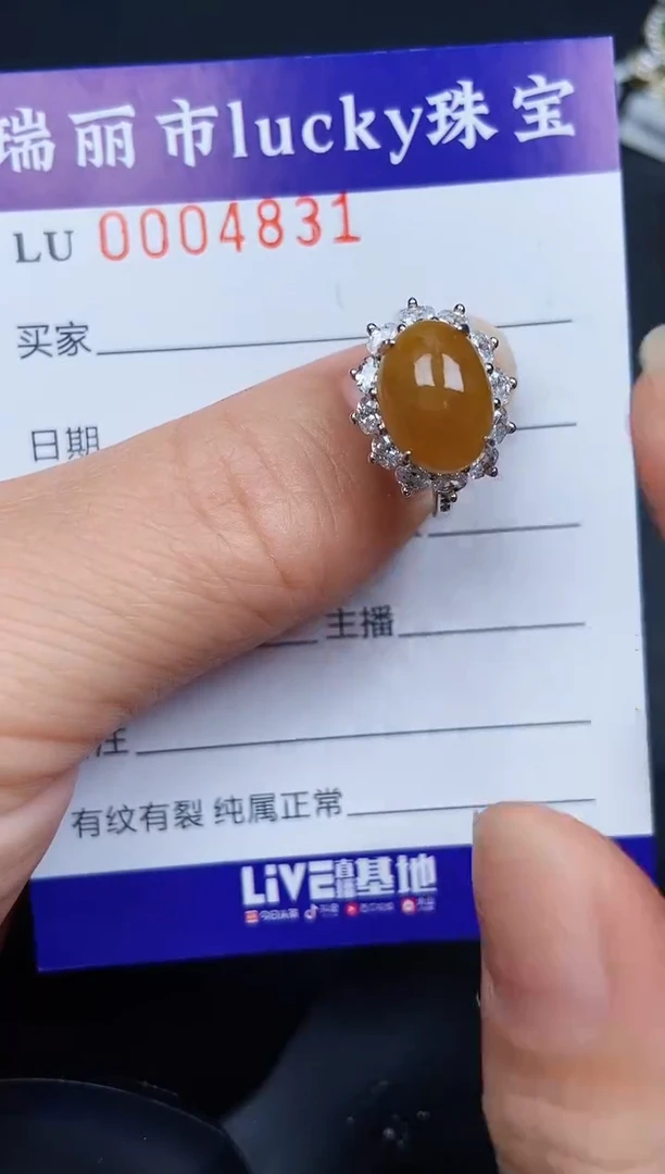 翡翠银S925镶嵌颈饰4831