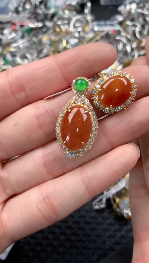 银S925镶嵌戒指翡翠777    4