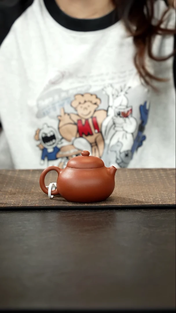 茶壶紫砂小红泥文旦壶120cc