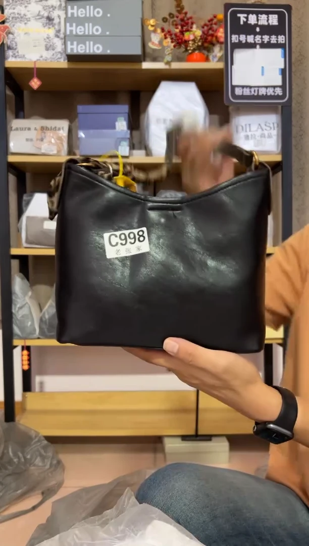 小牛剖层皮革老张家女包998