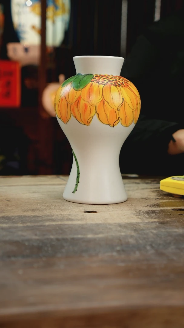 【闪购商品】瓷片景德镇纯手工釉下彩精品花瓶