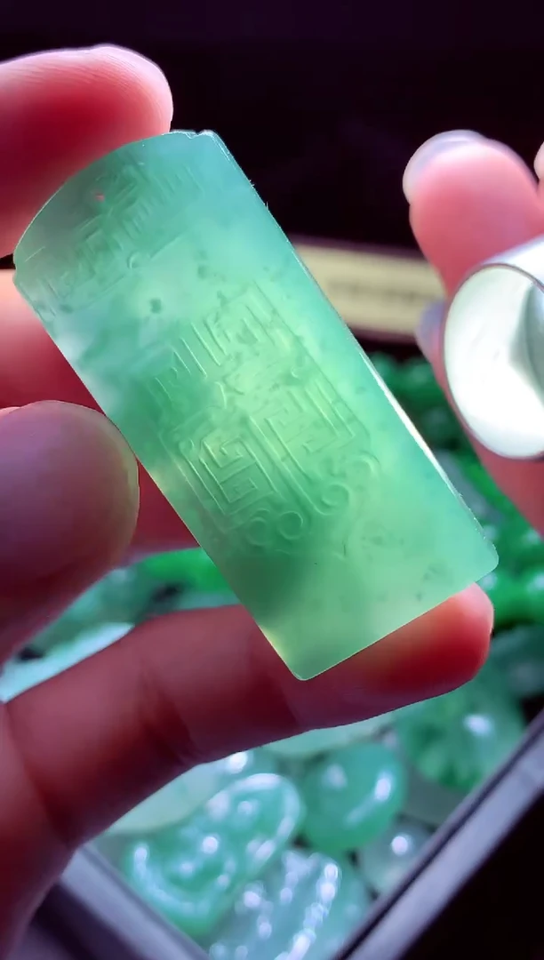 未镶嵌定制翡翠福*#翡翠毛货定制