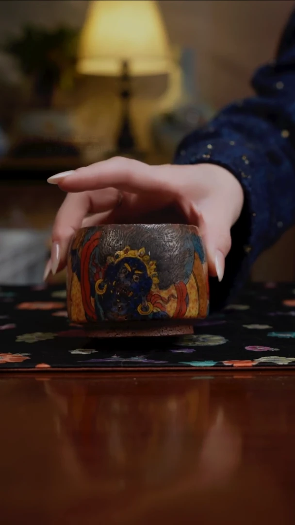 杯景德镇陶瓷杯碗柴烧多人