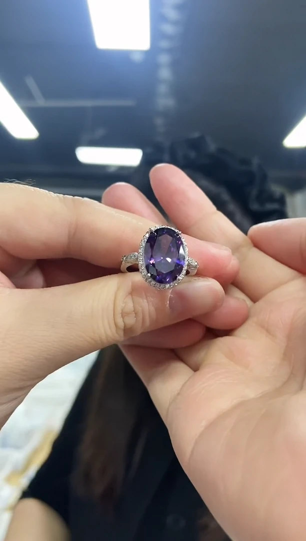 【闪购商品】水晶戒指未镶嵌多样性发其一颜色微差