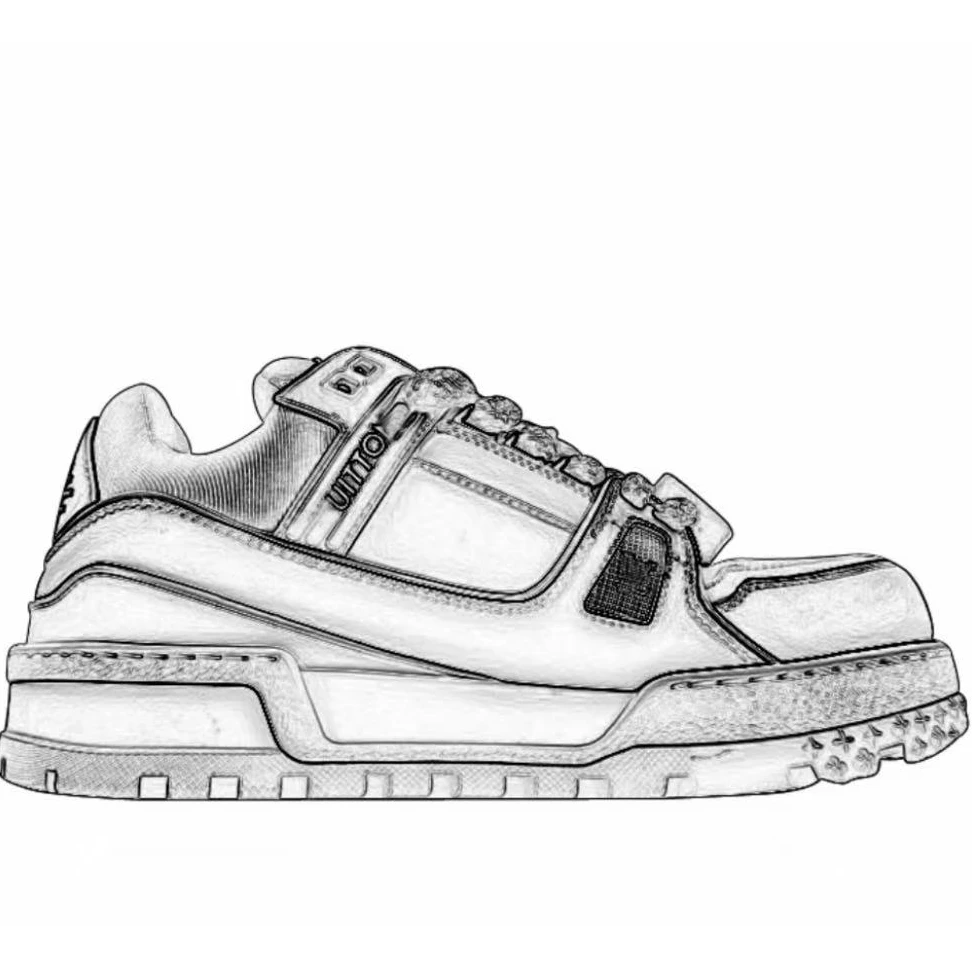 （F）耐磨高帮透气板鞋潮奢流行休闲鞋白色百搭厚底复古男士女士