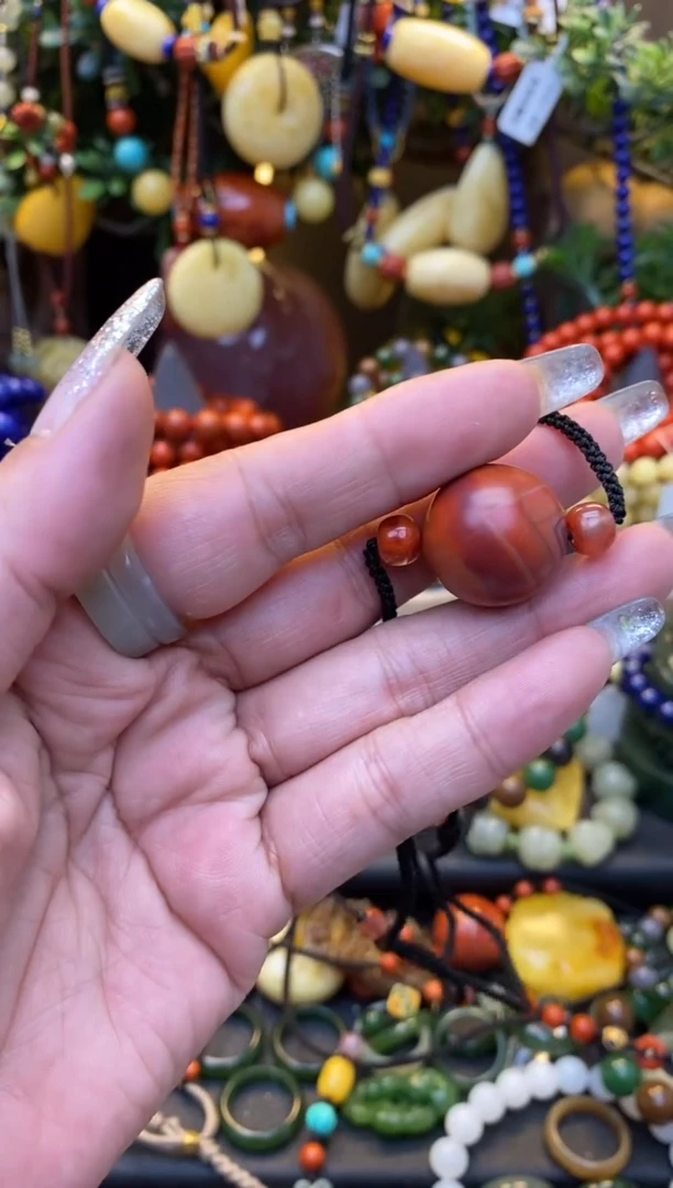 【闪购商品】南红玛瑙戒指未镶嵌南红锁骨链