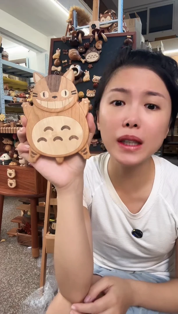 木微瑕龙猫巴士冰箱贴