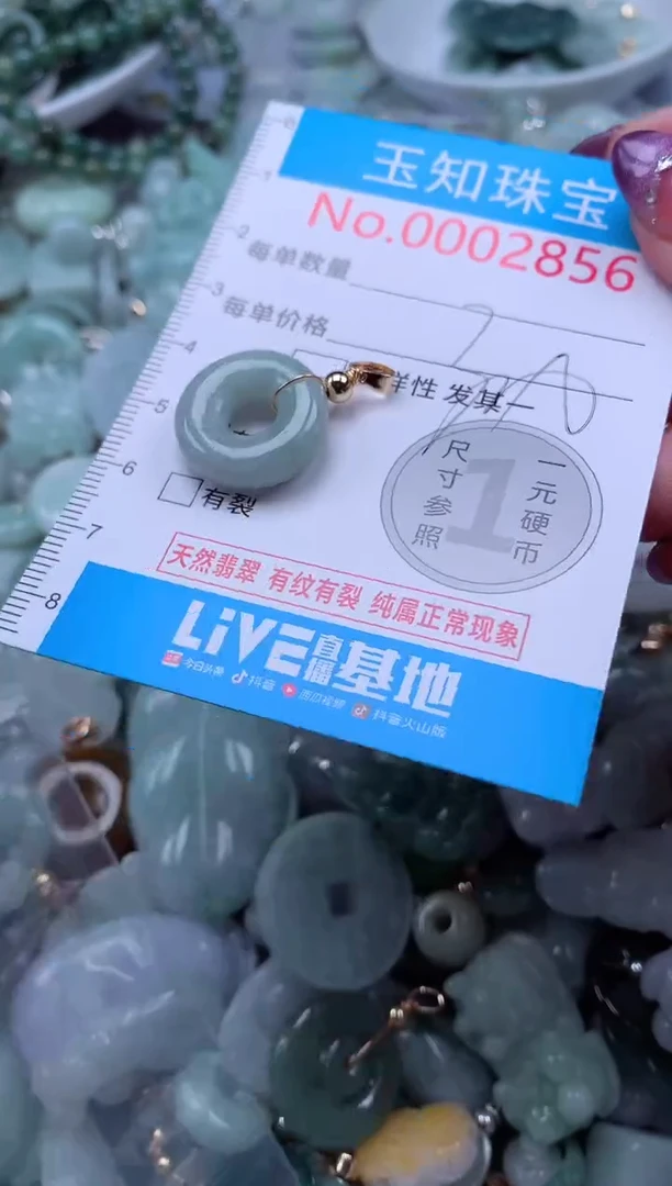 翡翠未镶嵌吊坠(不含链)2856