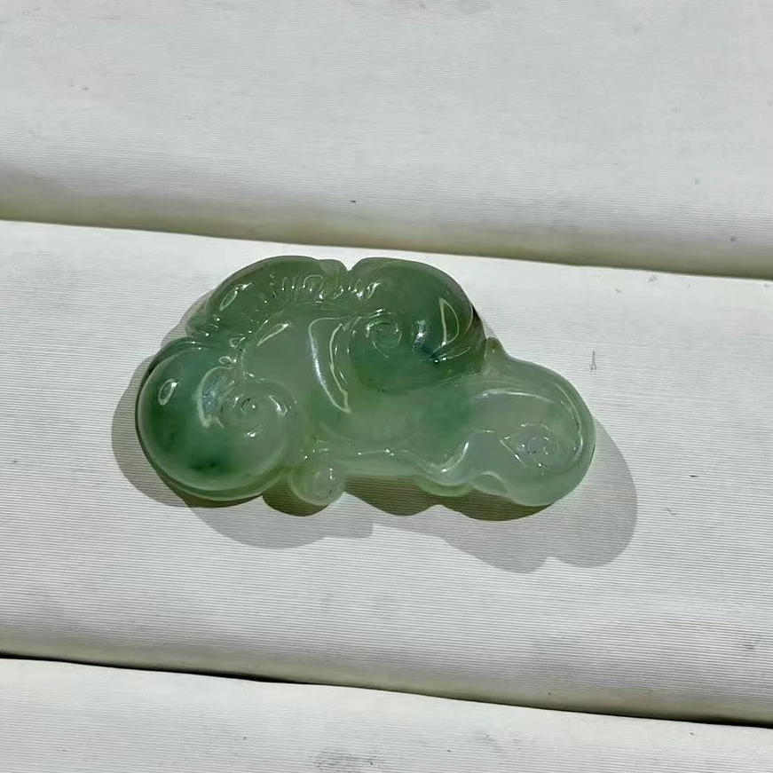 天然A货翡翠如意