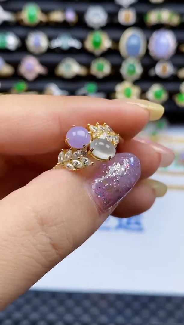 银S925镶嵌戒指翡翠621