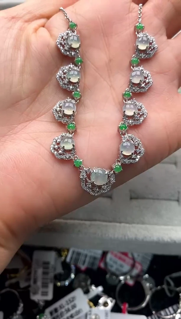 【闪购商品】翡翠戒指银S925镶嵌222222222     7