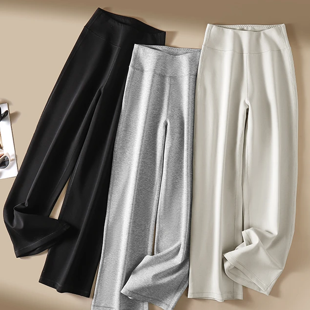 XJ【般若】春季新款爆款空气棉直筒阔腿裤SFL-2508