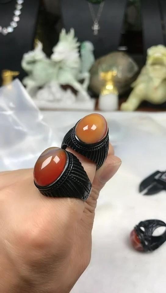 玛瑙/玉髓戒指合金戒指21