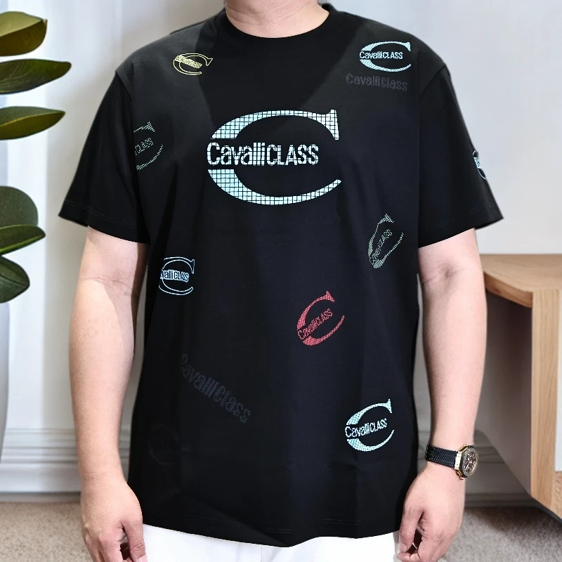 经典老花大logo Cavalli Class 短袖