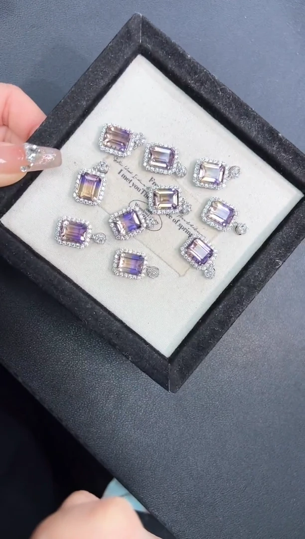 【闪购商品】水晶吊坠(不含链)银S925镶嵌57t多样性发其一/1个