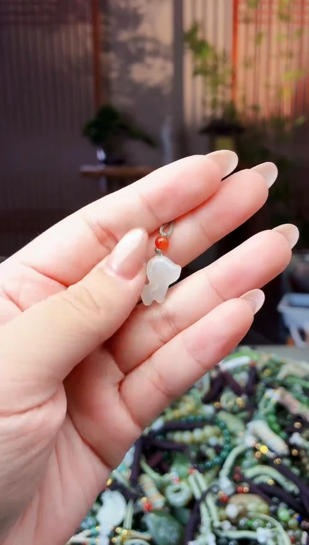 颈饰未镶嵌和田玉拍一发一多样性发货