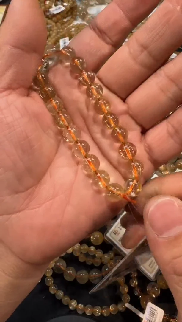 未镶嵌手串发晶SJ-490金发晶